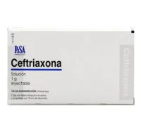 Ceftriaxona Gi Solucion Inyectable 1 Gr