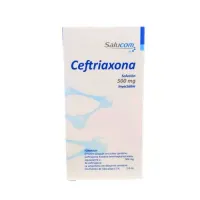 Ceftriaxona 500 Mg Solución Inyectable