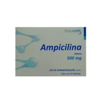Ampicilina 500 Mg Con 20 Tabletas