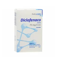 Diclofenaco 75 Mg / 3 Ml Solución Inyectable Con 2 Ampolletas