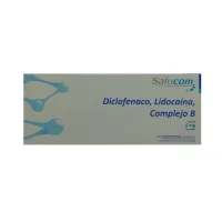 Complejo B, Diclofenaco, Lidocaína 5 Mg Con 6 Ampolletas