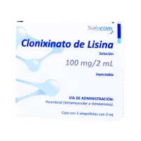 Clonixinato De Lisina 100Mg/2Ml Con 5 Ampolletas De 2 Ml