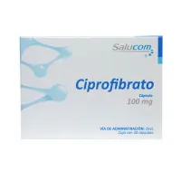 Ciprofibrato 100 Mg Con 30 Cápsulas