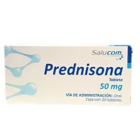 Prednisona 50 Mg Con 20 Tabletas