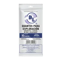 Dl Guantes Para Exploración Desechables De Látex Con 10 Piezas