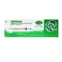 Dl Jeringa Hipodérmica De Plástico Estéril 3 Ml 21G X 32 Mm Con 5 Piezas