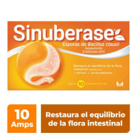 Sinuberase Probióticos en Suspensión 10 Ampolletas
