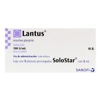 Lantus 100 Ui Con 5 Plumas Precargadas