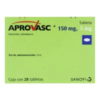 Aprovasc 150/5 Mg Con 28 Tabletas
