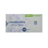 Levotiroxina 100 Mcg con 100 Tabletas