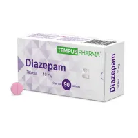 Diazepam 10 mg con 90 Tabletas