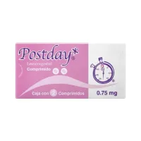Postday 0.75 mg con 2 Tabletas