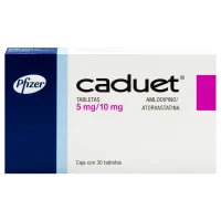 Caduet 5/10 Mg Con 30 Tabletas