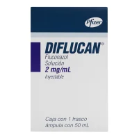 Diflucan 2 Mg Solución Inyectable Frasco Con Ámpula 50 Ml