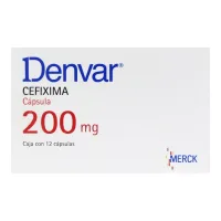 Denvar Cefixima 200 Mg Con 12 Cápsulas