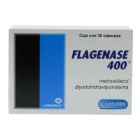 Flagenase Diiodohidroxiqunolina Metronidazol 400/200 Mg Con 30 Cápsulas