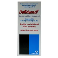 Dafloxen F 125/100 Mg Suspensión Oral Sabor Manzana Canela 100 Ml