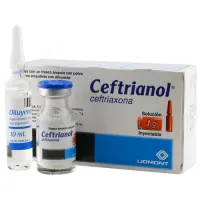 Ceftrianol Ceftriaxona 1 G Solución Inyectable Con 1 Frasco Ámpula