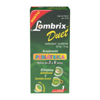 L-Ombrix Duet 60/10 Mg Suspensión Pediátrica 3 A 6 Años Sabor Plátano Con 10 Ml