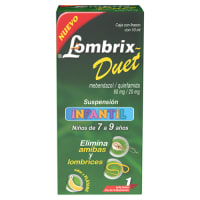 L-Ombrix Duet 60/20 Mg Suspensión Infantil 7 A 9 Años Sabor Plátano Con 10 Ml