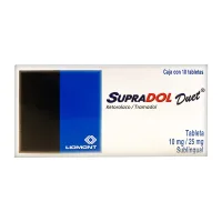 Supradol Duet Ketorolaco 10 Mg Tramadol 25 Mg Con 10 Tabletas Sublinguales