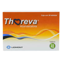 Thoreva 20 Mg Con 30 Tabletas