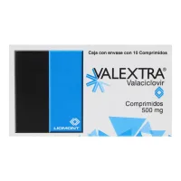 Valextra Clorhidrato De 500 Mg Con 10 Comprimidos