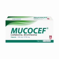 Mucocef 500 Mg / 8.782 Mg - Caja Con 21 Cápsulas (Cefalexina Y Bromhexina)