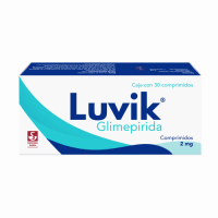 Luvik 2 Mg - Caja Con 30 Comprimidos (Glimepirida)