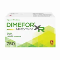 Dimefor Xr 750 Mg - Caja Con 30 Tabletas (Metformina)