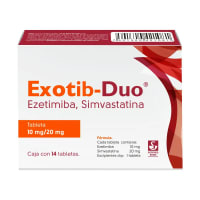 Exotib Duo 10 Mg / 20 Mg Con 14 Tabletas