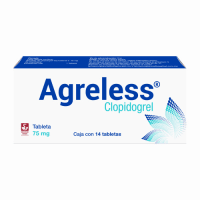 Agreless 75 Mg - Caja Con 14 Tabletas (Clopidogrel)