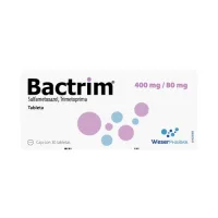 Bactrim Sulfametoxazol Trimetoprima 400/80 Mg Con 30 Tabletas