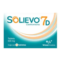 Solievo Claritromicina 500 Mg Con 14 Tabletas