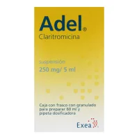 Adel Claritromicina 250 Mg Suspensión 60 Ml