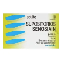 Senosiain Adulto Supositorios Con 10 Piezas