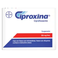 Ciproxina Ciprofloxacino 250 Mg Suspensión Con 100 Ml