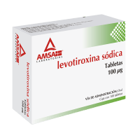Levotiroxina Sódica 100 Ug Con 100 Tabletas (Amsa)