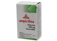 Ampicilina 500 Mg Solución Inyectable Frasco Con Ámpula 2 Ml