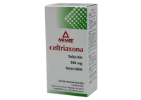 Ceftriaxona Im 500 Mg Solución Inyectable 2 Ml