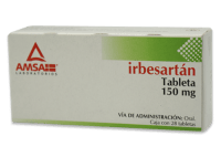 Irbesartán 150 Mg Con 28 Tabletas (Amsa)
