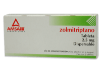 Zolmitriptano 2.5 Mg Con 2 Tabletas Sublinguales