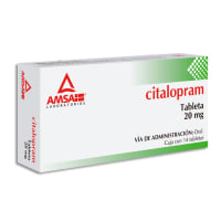 Citalopram 20 Mg Con 14 Tabletas (Amsa)