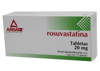 Rosuvastatina 20 Mg Con 15 Tabletas