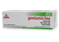 Gentamicina 80 Mg Con 1 Ampolleta De 2 Ml