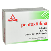 Pentoxifilina 400 Mg Liberación Prolongada Con 30 Tabletas (Amsa)