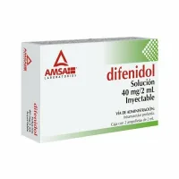 Difenidol 40 Mg Con 2 Ampolletas De 2 Ml