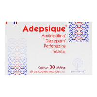 Adepsique 10 mg Tableta C30 (Amitriptilina, Diazepam, Perfenazina)