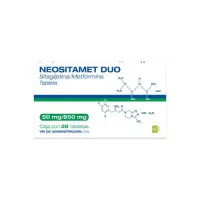 Neositamet 50 Mg/850 Mg Con 28 Tabletas