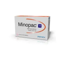 Minopac Minociclina 100 Mg Con 30 Tabletas